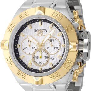 Invicta Men's 50mm Subaqua Noma IV Quartz Chronograph Gold/Silver Tone SS Watch